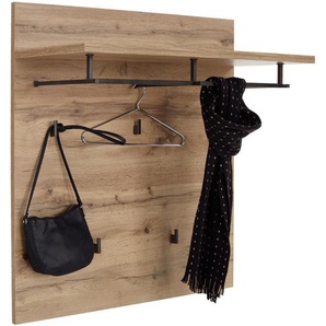 Mid.you Garderobenpaneel, Eiche, 90x84x28 cm, Aufhängemöglichkeit, Hutablage, Garderobe, Garderobenpaneele, Garderobenpaneele