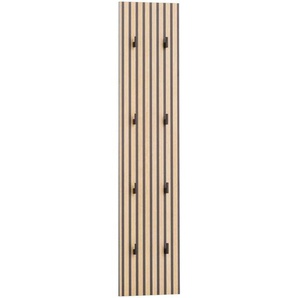 Mid.you Garderobenpaneel, Eiche, Holzwerkstoff, 24.5x109x2.6 cm, Aufhängemöglichkeit, Garderobe, Garderobenpaneele, Garderobenpaneele