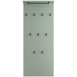 Mid.you Garderobenpaneel, Grün, 50x120.6x19.9 cm, Aufhängemöglichkeit, Hutablage, Kleiderstange, Garderobe, Garderobenpaneele, Garderobenpaneele