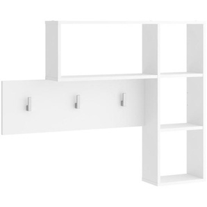 Mid.you Garderobenpaneel, Weiß, 104x81x16 cm, Aufhängemöglichkeit, Hutablage, Garderobe, Garderobenpaneele, Garderobenpaneele