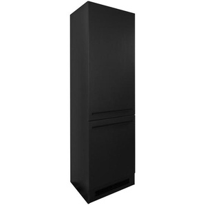 Mid.you Geräteumbauschrank, Schwarz, Kunststoff, 2 Fächer, links montierbar, rechts montierbar, einzeln stellbar, 60x211x57 cm, Zusatzausstattung