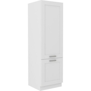 Mid.you Geschirrschrank, Weiß, Holzwerkstoff, 4 Fächer, 50x200x57 cm, Küchen, Küchenmöbel, Küchenschränke, Geräteumbauschränke