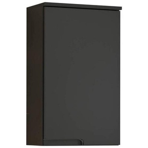 Mid.you Hängeschrank, Schwarz, Holzwerkstoff, 1 Fächer, 40x67x23 cm, Made in EU, hängend, Badezimmer, Badezimmerschränke, Hängeschränke