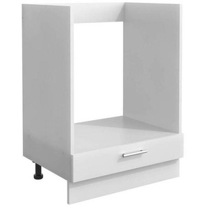 Mid.you Herdumbauschrank, Weiß, Metall, links montierbar, rechts montierbar, einzeln stellbar, 60x82x46 cm, individuell planbar, Küchen, Küchenmöbel,