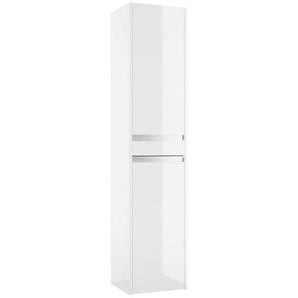 Mid.you Hochschrank, Weiß, Holzwerkstoff, 2 Fächer, 35x160x30 cm, hängend, Badezimmer, Badezimmerschränke, Hochschränke