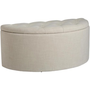 Mid.you Hocker, Beige, Textil, 100x44x42 cm, Stauraum, Wohnzimmer, Hocker, Sitzhocker