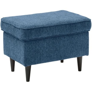 Mid.you Hocker, Dunkelblau, Textil, rechteckig, 63x43x42 cm, Made in EU, Wohnzimmer, Hocker, Sitzhocker