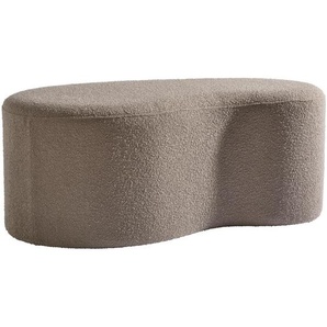 Mid.you Hocker, Hellbraun, Textil, 93x37x49 cm, Wohnzimmer, Hocker, Sitzhocker