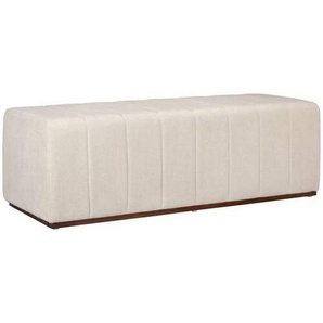 Mid.you Hockerbank, Beige, Holz, Textil, Kiefer, Sperrholz, 1-Sitzer, 122x41x45 cm, Esszimmer, Bänke, Sitzbänke