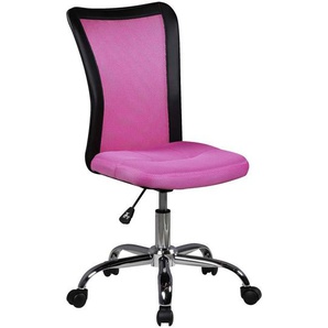 Mid.you Jugenddrehstuhl, Pink, Textil, Sternfuß, 60 cm, Sitzfläche 360° drehbar, Arbeitszimmer, Bürostühle, Jugend- & Kinderschreibtischstühle