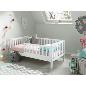 Mid.you Kinder-/Juniorbett, Weiß, Holz, Kiefer, 70x140 cm, Lattenrost, Kinder- & Jugendzimmer, Kindermöbel, Kinderbetten