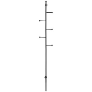 Mid.you Kleiderständer, Schwarz, Metall, 24.6x171.2x20.7 cm, Garderobe, Garderobenständer