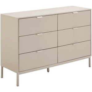 Mid.you Kommode, Kaschmir, Metall, 6 Schublade(n) Schubladen, 120x80x40 cm, Bsci, Wohnzimmer, Kommoden & Sideboards, Kommoden