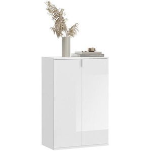 Mid.you Kommode, Weiß, Metall, 4 Fächer, 61x99x34 cm, FSC Mix, Beimöbel erhältlich, Wohnzimmer, Kommoden & Sideboards, Kommoden