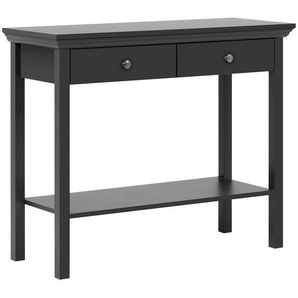 Mid.you Konsolentisch , Anthrazit , 2 Schubladen , 35x75 cm , Wohnzimmer, Wohnzimmertische, Konsolentische
