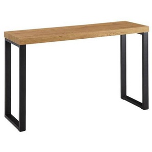 Mid.you Konsolentisch, Braun, Holzwerkstoff, rechteckig, U-Form, 39x75.5x120 cm, einfacher Aufbau, Wohnzimmer, Wohnzimmertische, Konsolentische