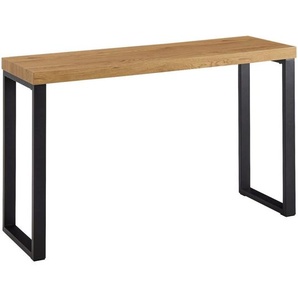 Mid.you Konsolentisch, Braun, Holzwerkstoff, rechteckig, U-Form, 39x75.5x120 cm, einfacher Aufbau, Wohnzimmer, Wohnzimmertische, Konsolentische