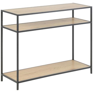 Mid.you Konsolentisch , Eiche , Metall , rechteckig , eckig , 35x79 cm , Wohnzimmer, Wohnzimmertische, Konsolentische