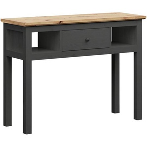 Mid.you Konsolentisch , Graphit, Eiche Artisan , Kunststoff , 1 Schubladen , 114x86x41 cm , Wohnzimmer, Wohnzimmertische, Konsolentische