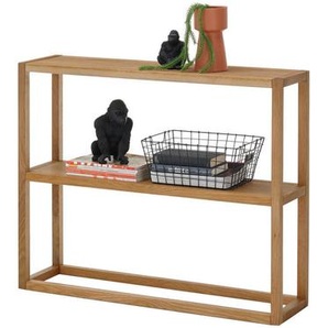 Mid.you Konsolentisch, Natur, Holz, Eiche, massiv, 26x80x99 cm, Wohnzimmer, Wohnzimmertische, Konsolentische