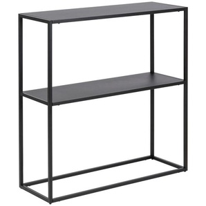 Mid.you Konsolentisch, Schwarz, Metall, eckig, 79.5x80.5x26 cm, Kleinmöbel