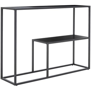 Mid.you Konsolentisch, Schwarz, Metall, Holzwerkstoff, 30x80x110 cm, Wohnzimmer, Wohnzimmertische, Konsolentische
