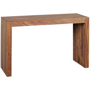 Mid.you Konsolentisch, Sheesham, Holz, Sheesham, massiv, rechteckig, Wange, 40x75x115 cm, Wohnzimmer, Wohnzimmertische, Konsolentische