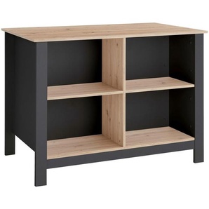 Mid.you Kücheninsel, Anthrazit, Eiche Artisan, Holzwerkstoff, einzeln stellbar, nur wie online abgebildet bestellbar, 124x90x75 cm, Küchen,