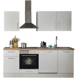 Mid.you Küchenleerblock, Weiß, Eiche Artisan, Metall, 1 Schubladen, seitenverkehrt montierbar, nur wie online abgebildet bestellbar, 220 cm,