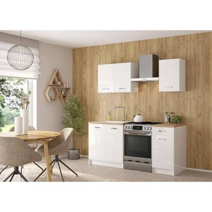 Mid.you Küchenleerblock, Weiß, Metall, nur wie online abgebildet bestellbar, 184 cm, Küchen, Küchenzeilen & Küchenblöcke, Küchenzeilen ohne Geräte