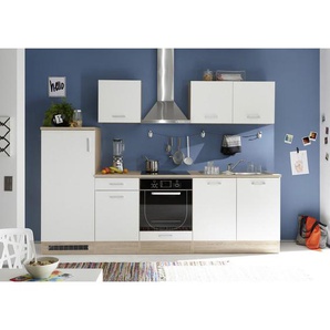 Mid.you Küchenleerblock , Weiß, Sonoma Eiche , 270 cm , Küchen, Küchenzeilen ohne Geräte