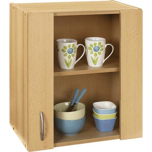 Mid.you Küchenoberschrank, Buche, Holzwerkstoff, Buche, 1 Fächer, 50x54x32 cm, Küchen, Küchenmöbel, Küchenschränke, Küchenoberschränke