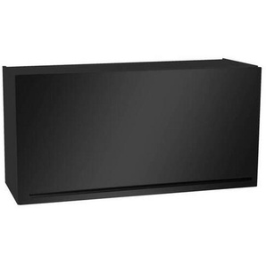 Mid.you Küchenoberschrank, Schwarz, Kunststoff, 1 Fächer, 100x50x34.6 cm, hängend, Küchen, Küchenmöbel, Küchenschränke, Küchenoberschränke