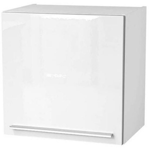 Mid.you Küchenoberschrank, Weiß Hochglanz, Weiß, Kunststoff, 1 Fächer, 50x50x34.6 cm, hängend, Küchen, Küchenmöbel, Küchenschränke, Küchenoberschränke