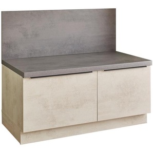 Mid.you Küchenunterschrank, Anthrazit, Weiß, Kunststoff, 2 Schubladen, einzeln stellbar, 110x94x60 cm, Küchen, Küchenmöbel, Küchenschränke,