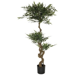 Mid.you Kunstpflanze, Grün, Kunststoff, 45x155x45 cm, inkl. Topf, Real-Touch-Oberfläche, Dekoration, Blumen & Zubehör, Kunstpflanzen