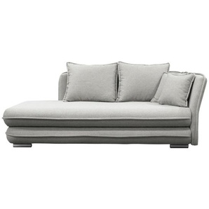Mid.you Liege , Beige , Textil , 2-Sitzer , Füllung: Schaumstoff , 224x84x99 cm , Rücken echt, Armteil rechts , Wohnzimmer, Sessel, Relaxliegen