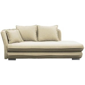 Mid.you Liege , Creme , Textil , 2-Sitzer , Füllung: Schaumstoff , 107x84x99 cm , Rücken echt, Armteil links , Wohnzimmer, Sessel, Relaxliegen
