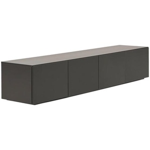 Mid.you Lowboard, Schwarz, Holzwerkstoff, 3 Schubladen, 180x35x40 cm, Wohnzimmer, Wohnwände, Lowboards
