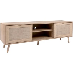 Mid.you Lowboard, Sonoma Eiche, Holzwerkstoff, 150x52x40 cm, Wohnzimmer, Wohnwände, Lowboards