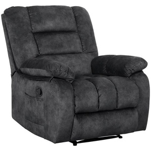 Mid.you Massagesessel, Grau, Textil, 94x102x100 cm, Relaxfunktion, Liegefunktion, Sitzheizung, Massagefunktion, Wohnzimmer, Sessel, Massagesessel