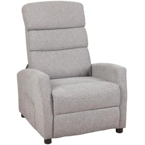 Mid.you Massagesessel, Grau, Textil, Uni, 75x108-75x95-165 cm, Relaxfunktion, Netzbetrieb, Massagefunktion, Wohnzimmer, Sessel, Massagesessel