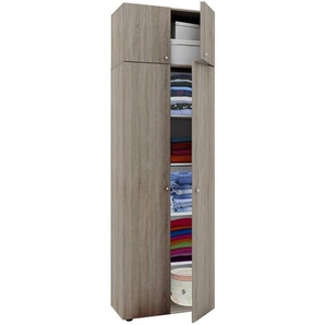Mid.you Mehrzweckschrank, Sonoma Eiche, Kunststoff, Holzoptik, 4 Fächer, 70x218x39 cm, stehend, Schlafzimmer, Kleiderschränke, Mehrzweckschränke