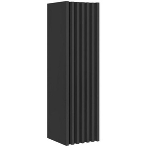 Mid.you Midischrank, Schwarz, Holzwerkstoff, 3 Fächer, 35x125x36 cm, hängend, Badezimmer, Badezimmerschränke, Midischränke