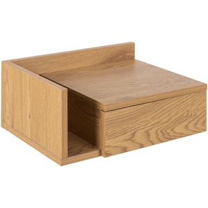 Mid.you Nachtschrank Actona Ashlan, Wildeiche, Holzwerkstoff, 1 Schubladen, 40x16.5x32 cm, Reach, hängend, Schlafzimmer, Nachttische
