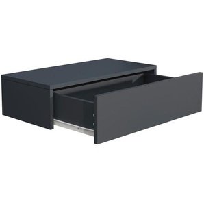 Mid.you Nachtschrank, Anthrazit, Holzwerkstoff, 1 Schublade(n) Schubladen, 60x15x30 cm, hängend, Schlafzimmer, Nachttische