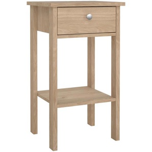 Mid.you Nachtschrank, Eiche, Metall, 1 Schubladen, 40x70.1x34.2 cm, Schlafzimmer, Nachttische