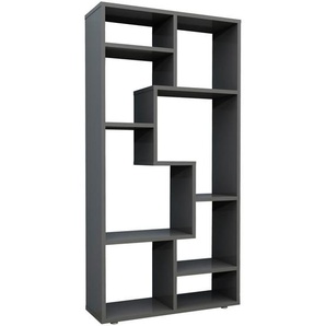 Mid.you Regal, Anthrazit, Holzwerkstoff, 58x116x20 cm, stehend, Wohnzimmer, Regale, Bücherregale