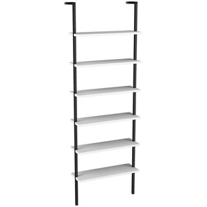 Mid.you Regal Insasi, Weiß, Holzwerkstoff, 6 Fächer, 60x183x20 cm, Wohnzimmer, Regale, Wandregale