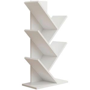 Mid.you Regal Nulis, Weiß, Holzwerkstoff, 40x77x20 cm, stehend, Wohnzimmer, Regale, Bücherregale